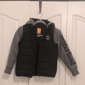 Timberland Kids Black and Gray Jacket
